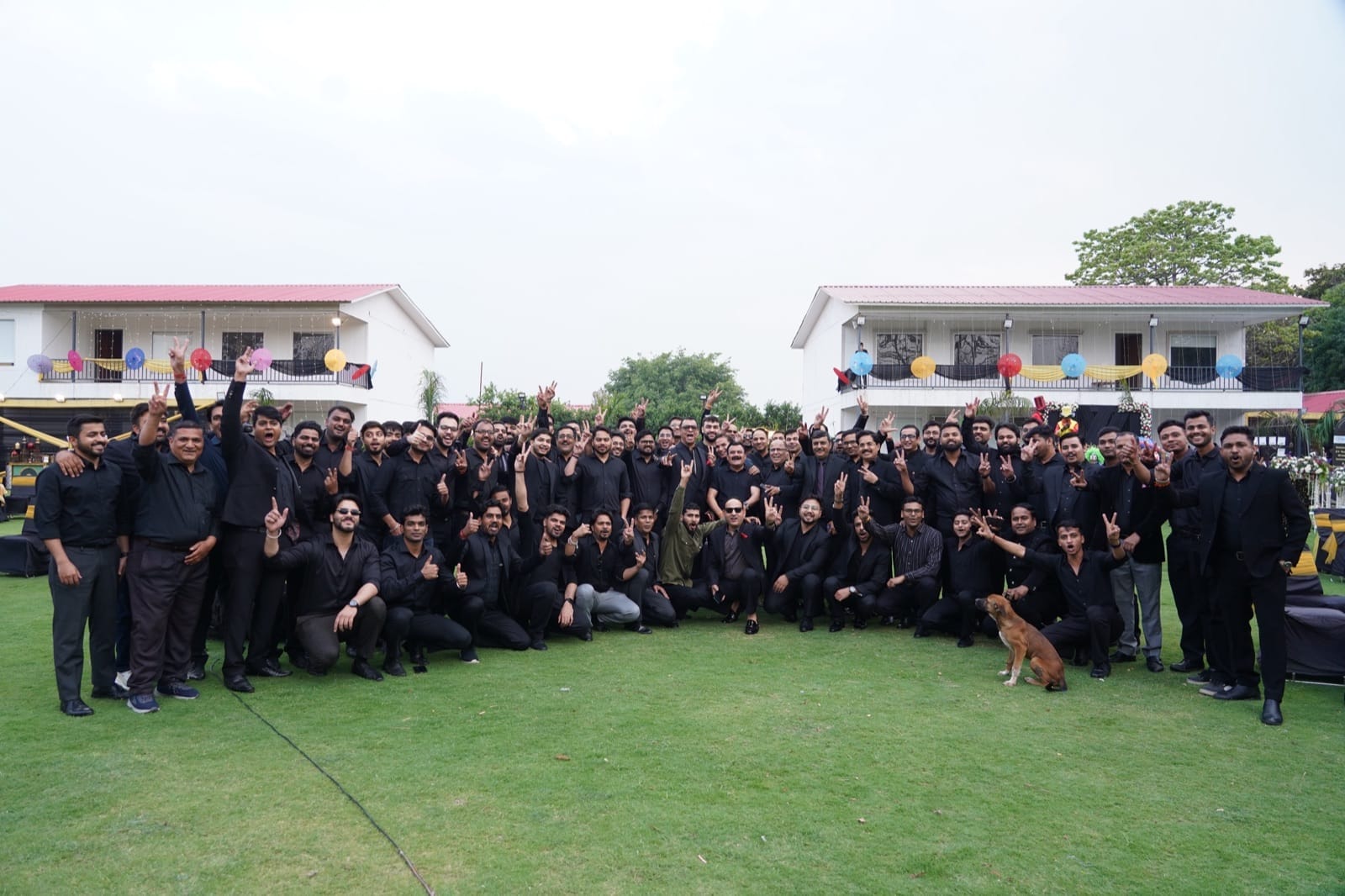 The Biodeal team gathered together at the company's annual day celebration